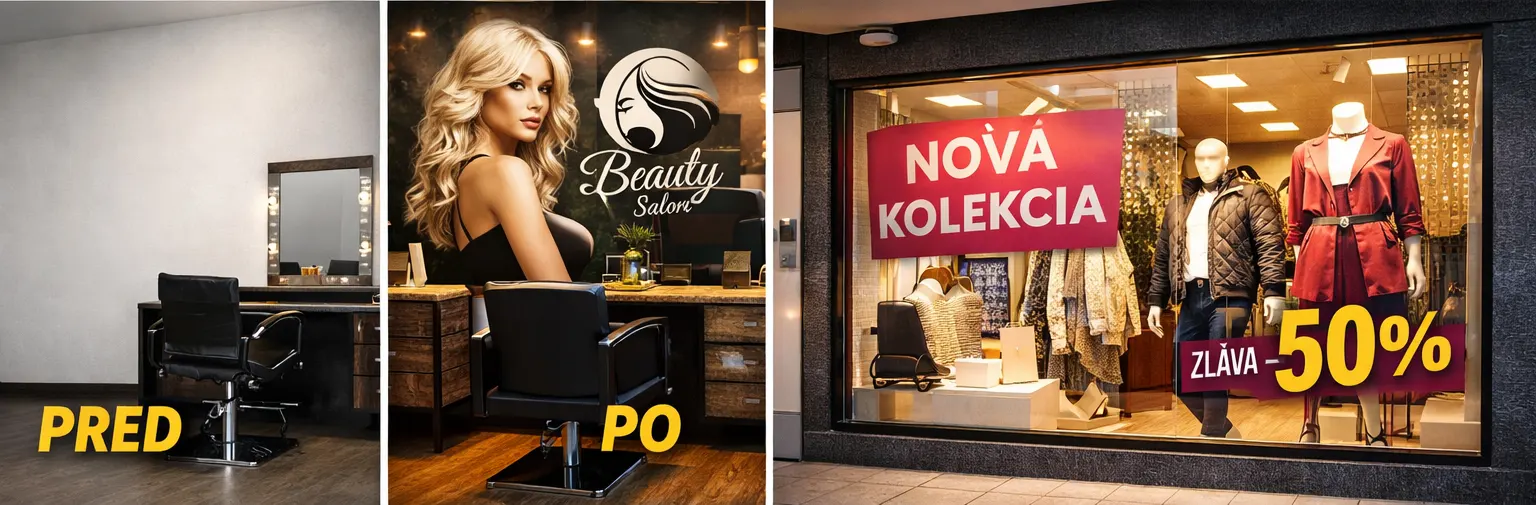 Predajňa pred a po