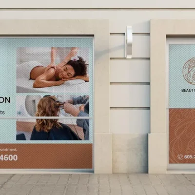 výklad polep beauty salon